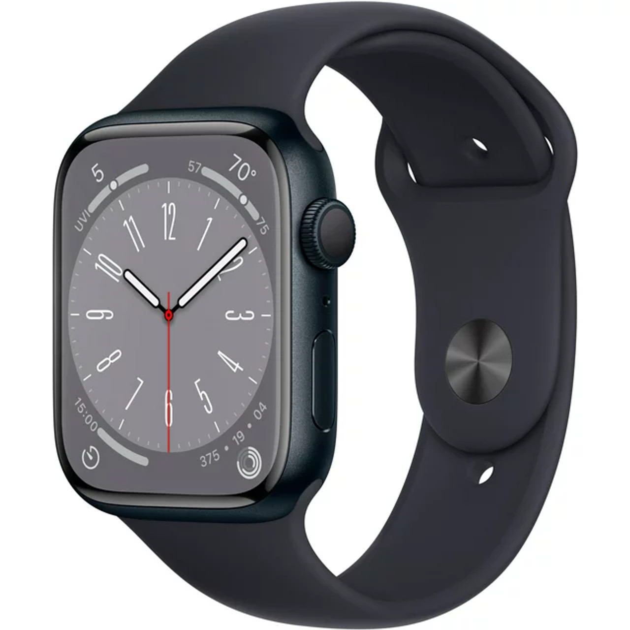 Apple Watch Series 8 (45 mm GPS) Black AL Body Black Band - New Open Box