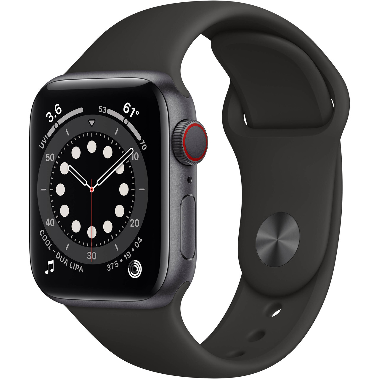 Apple Watch Series 6 (40 mm GPS + Cell) Gray AL Body Black Band - Used
