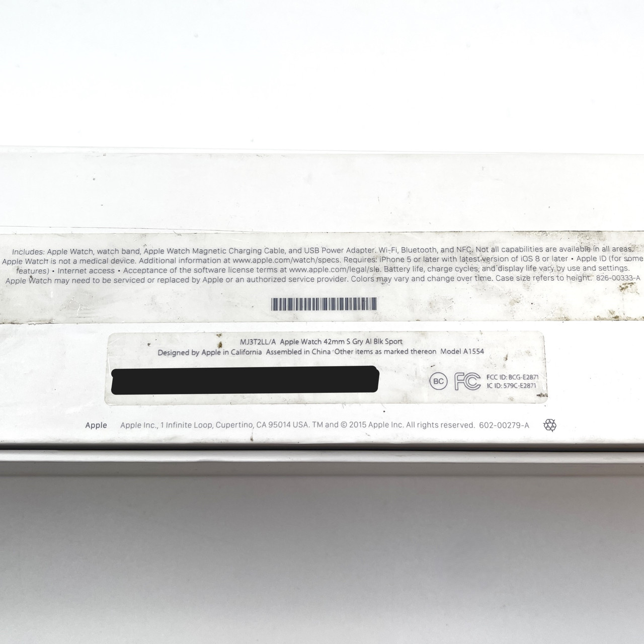 Apple Watch Series 1 42mm GPS Gray AL Body Black Band - Used