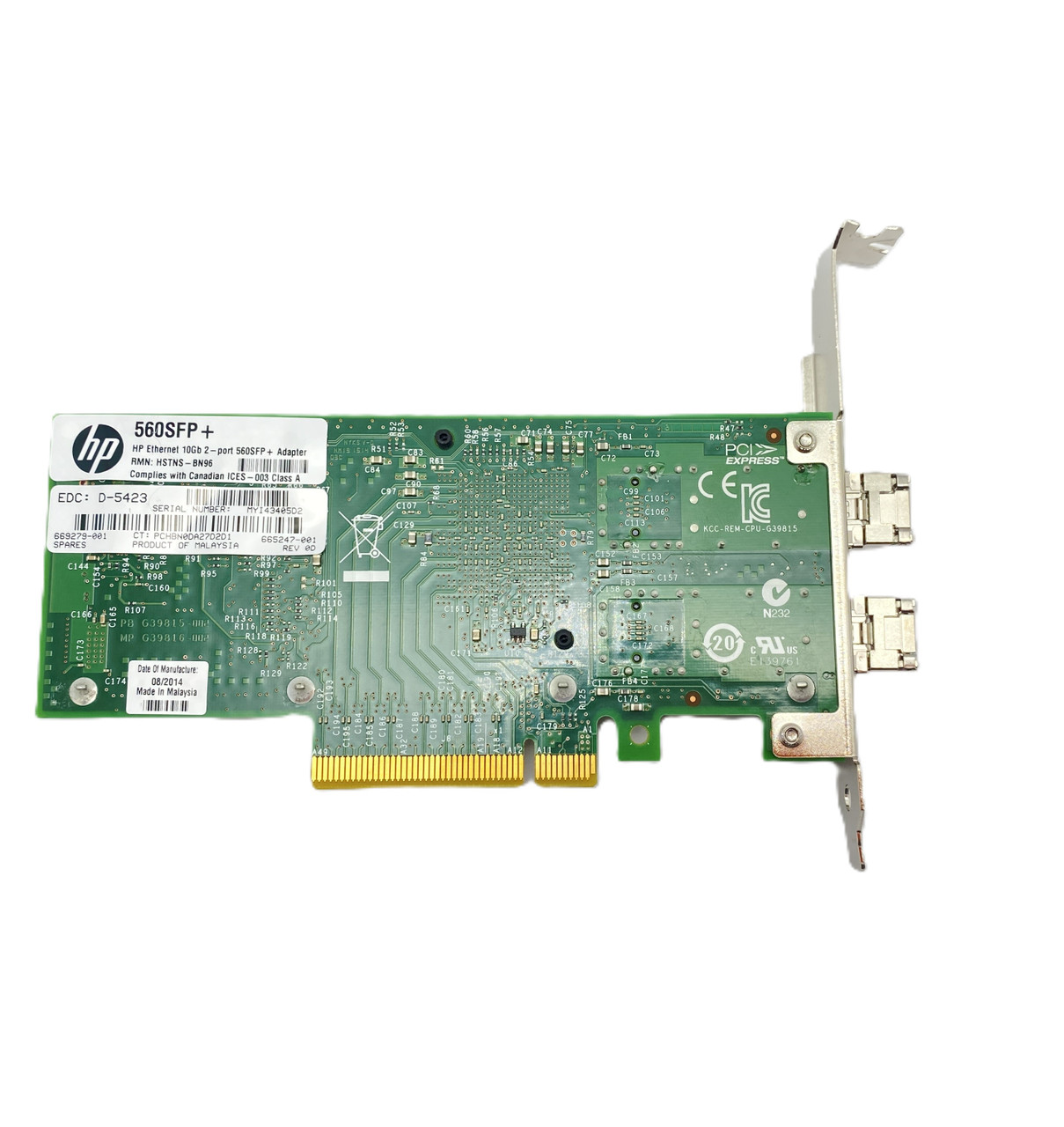 HP 560FLR-SFP+ 10Gb Dual Port Ethernet Adapter Module