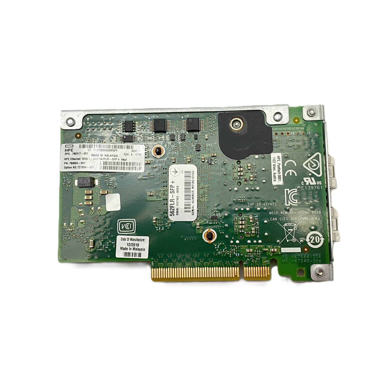 HP 562FLR-SFP+ 10GbE PCIe Gen 9 & 10 Network Adapter Card