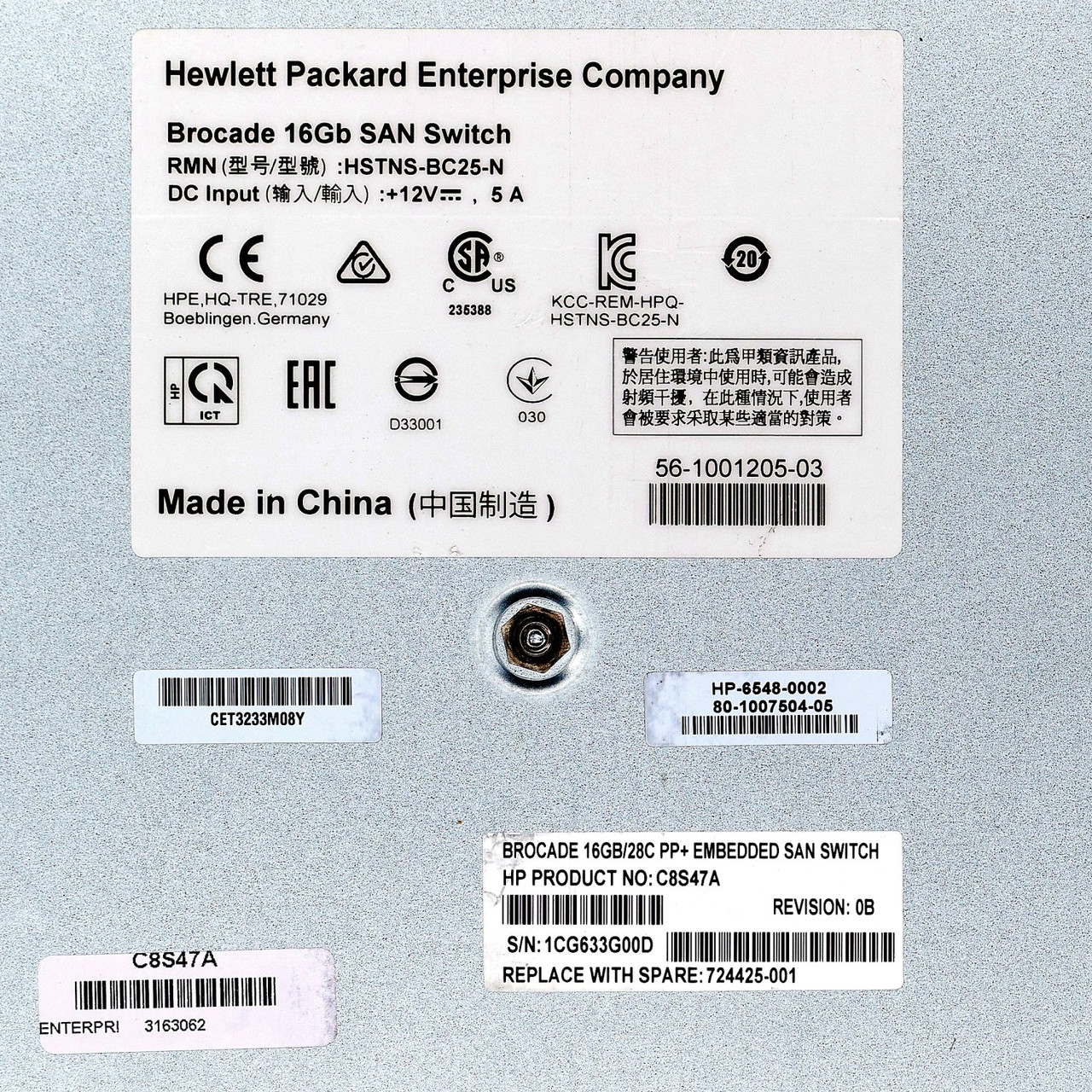 HP C8S47A 28 Port C SAN Switch Module