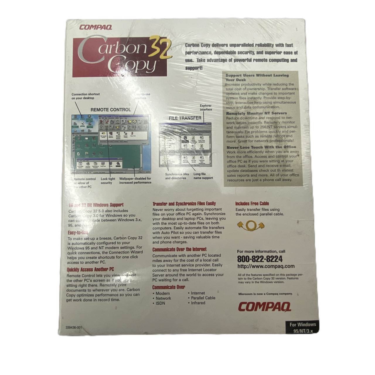 Compaq Carbon Copy 32 Sealed 1997 Version 5.0 for Windows 95 - NEW