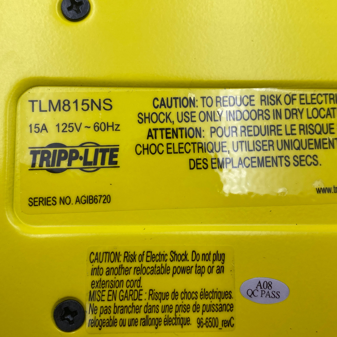 Tripp-Lite TLM815NS 8-Outlet Safety Power Strip NEW