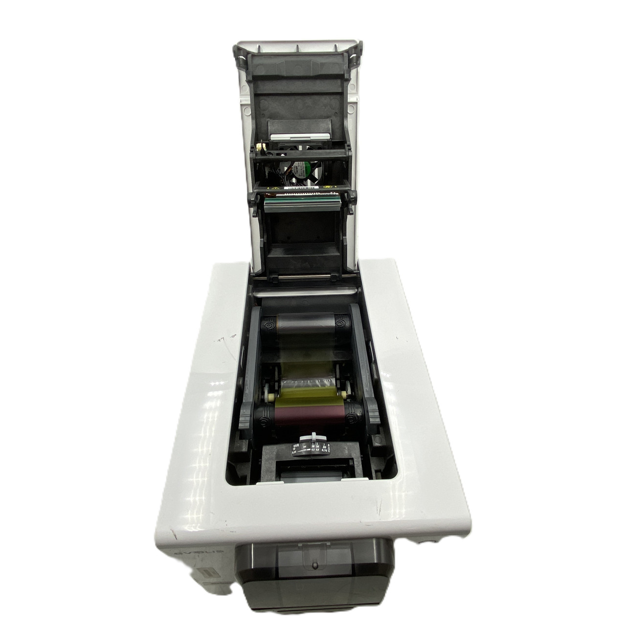 Evolis Zenius ZN1H0000MS-MD06 Medicalis 6 ID Card Badge Printer Power Tested