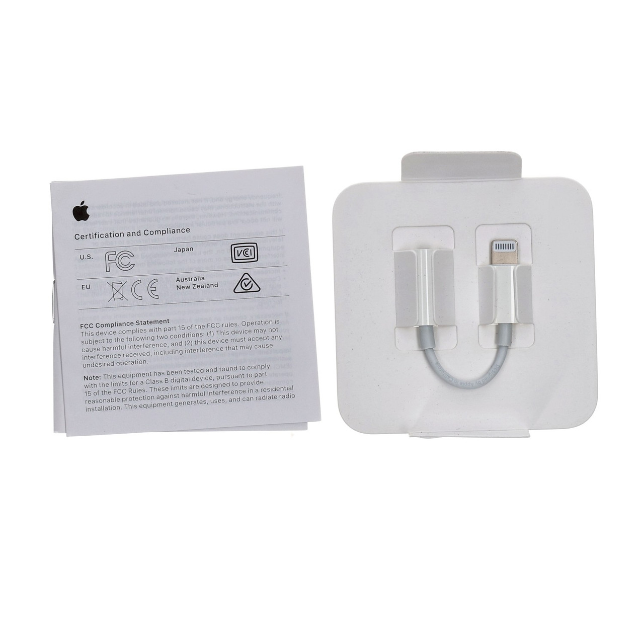 Apple Lightning to 3.5mm Audio Headphone Adapter MMX62AM/A - New Open Box