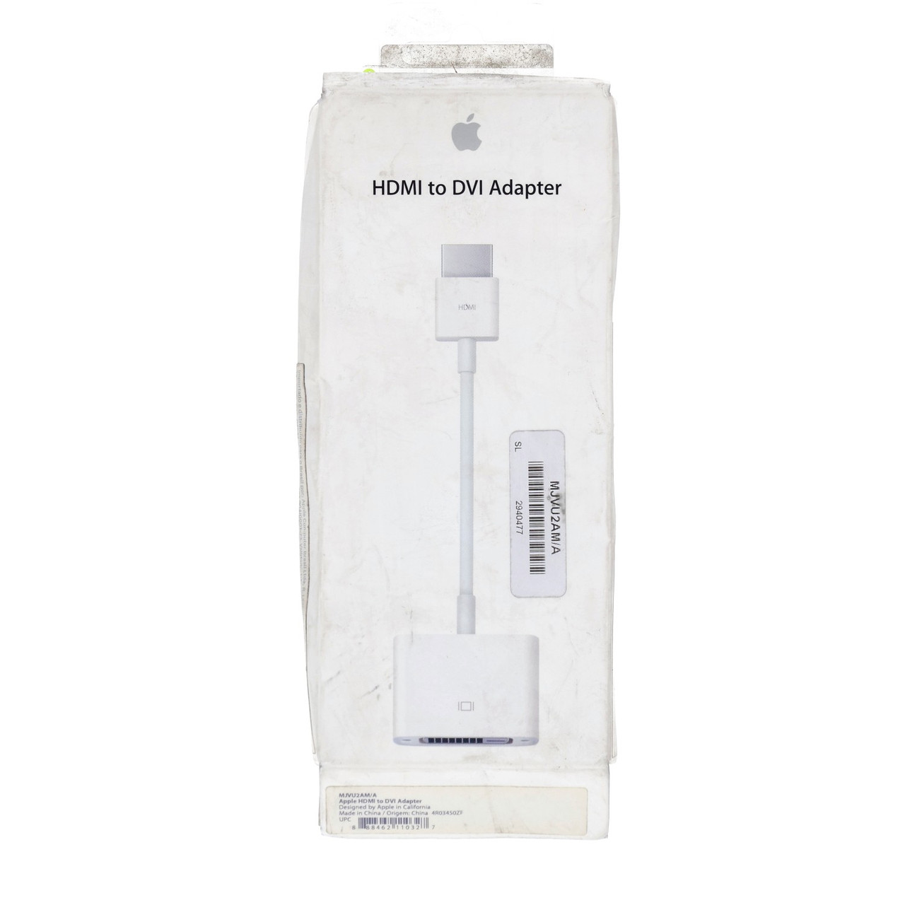 Apple MJVU2AM/A HDMI to DVI Adapter for External Displays - New Open Box