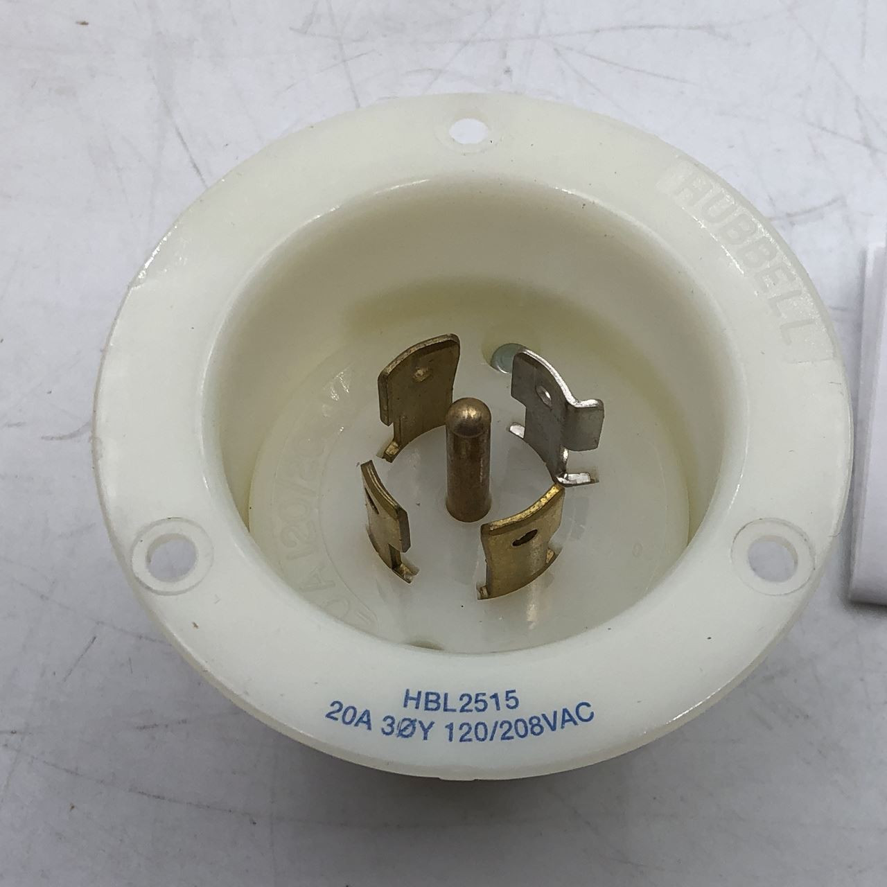 Hubbell HBL2515 Locking Flanged Inlet 20A 3P 120/208 VAC New QTY 10