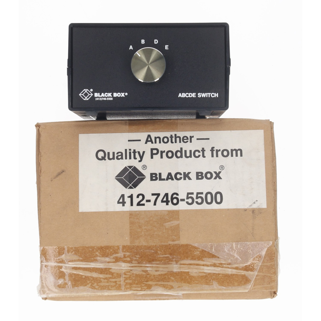 Black Box SWL026A-FFFFF Desktop DB25 4-to-1 Manual Switch - New
