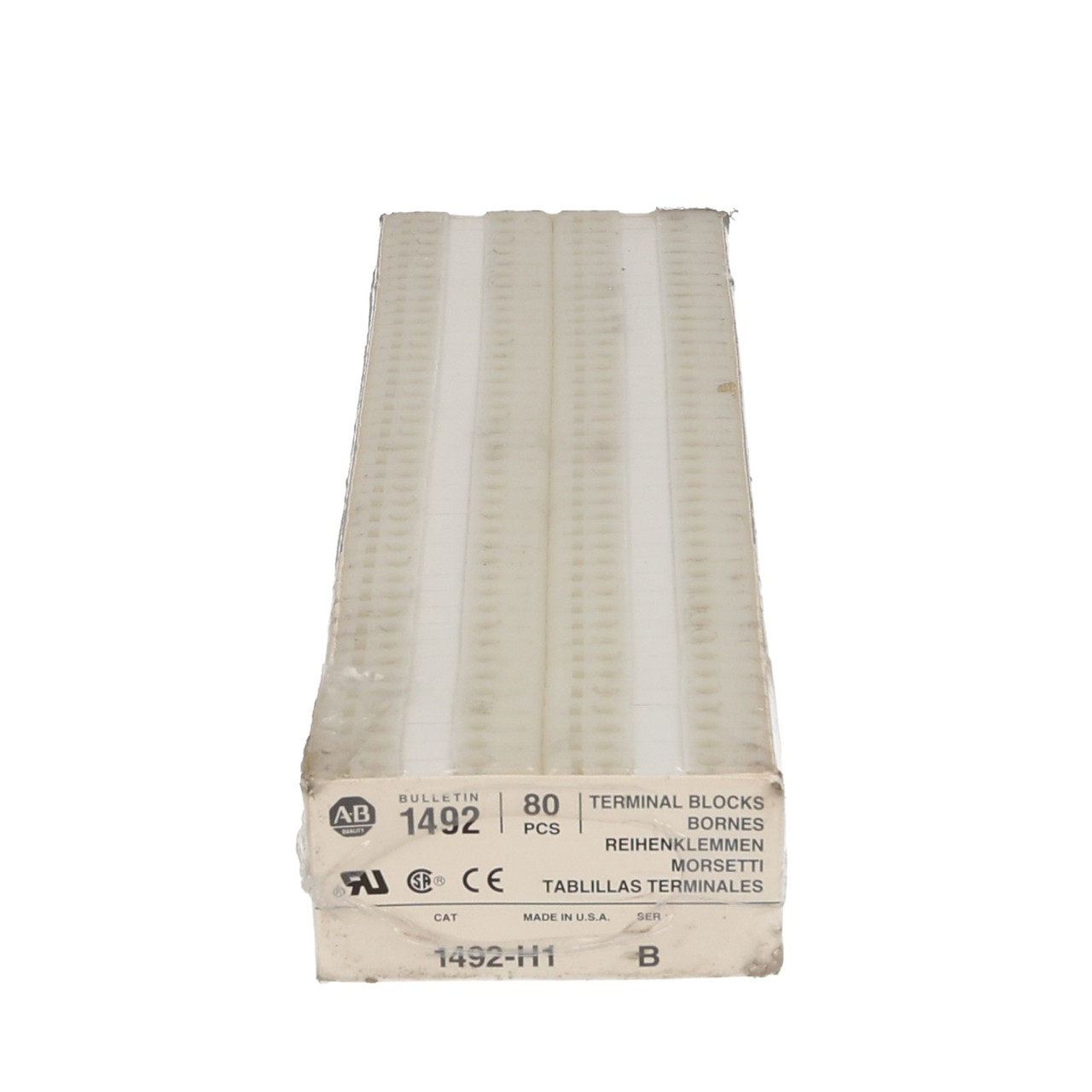 Allen Bradley 1492-H1 Terminal Block 30A 1-Pole - New QTY 2 packs of 80