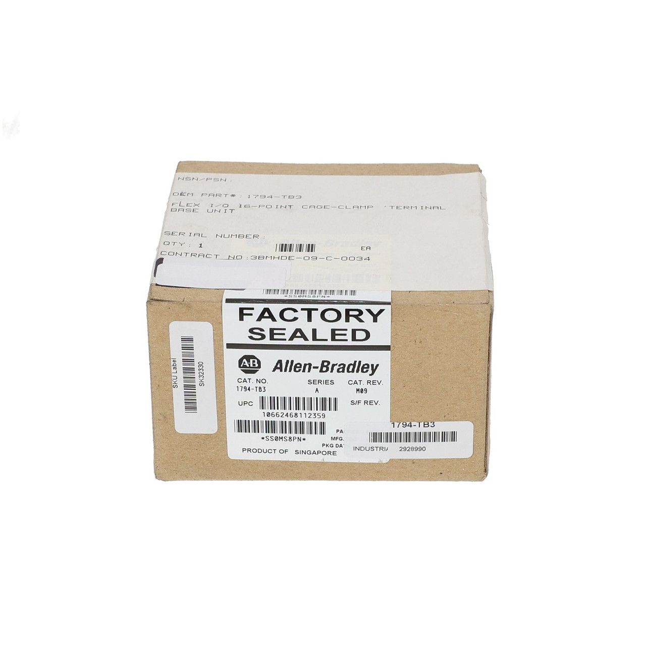 Allen Bradley 1794-TB3 Terminal Base FLEX I/O Screw Clamp - New
