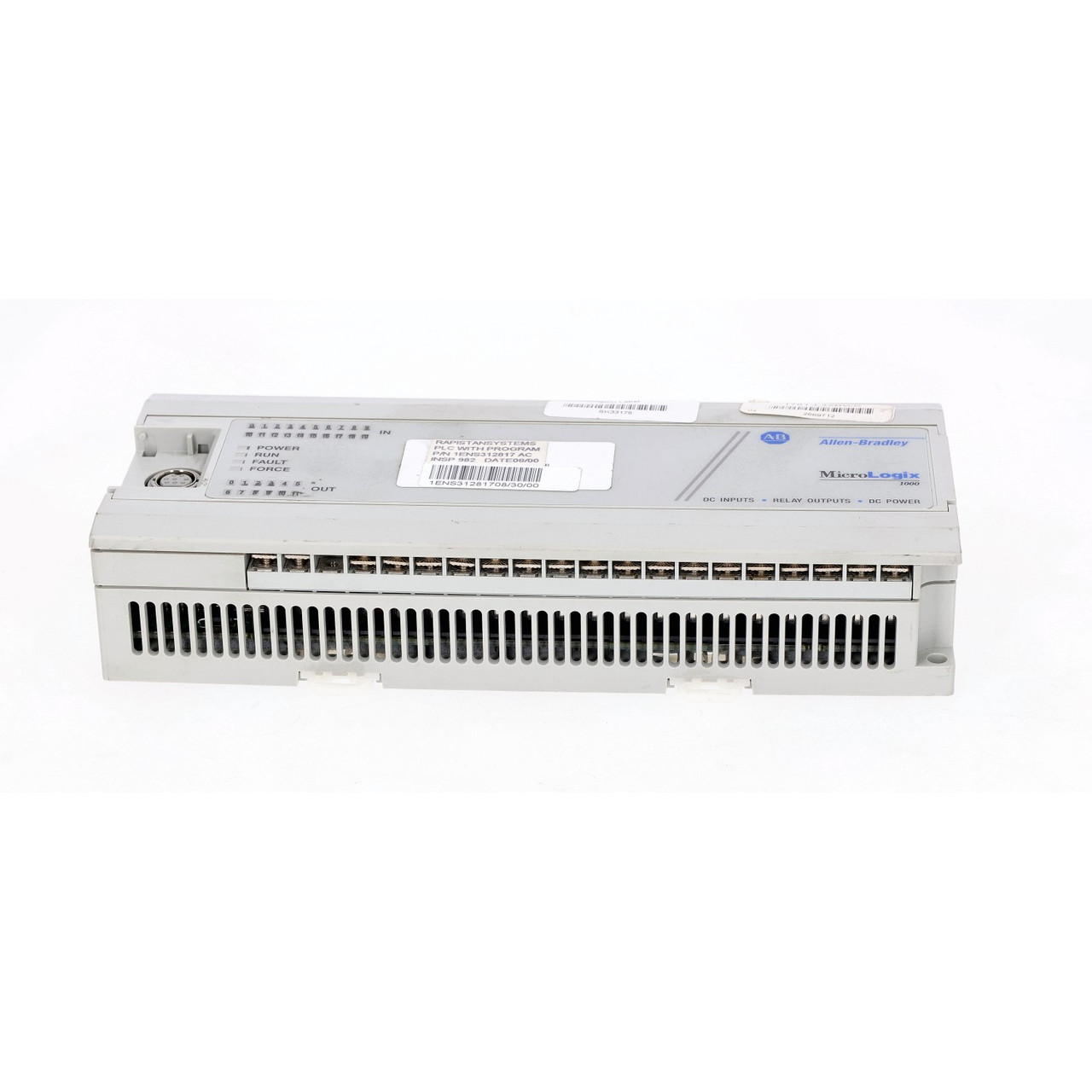 Allen Bradley 1761-L32BWB MicroLogix 1000 PLC 32 I/O 24VDC RS232 Relay