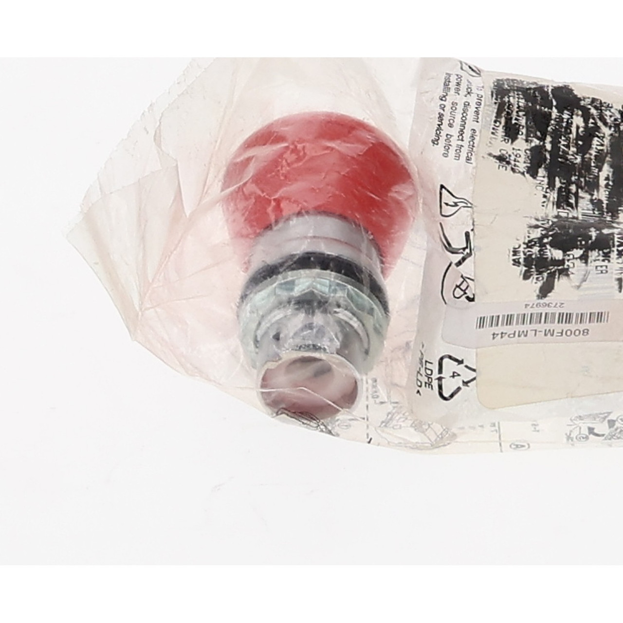 Allen Bradley 800FM-LMP44 40mm Red Illuminated Push-Pull Operator 800F Series - 