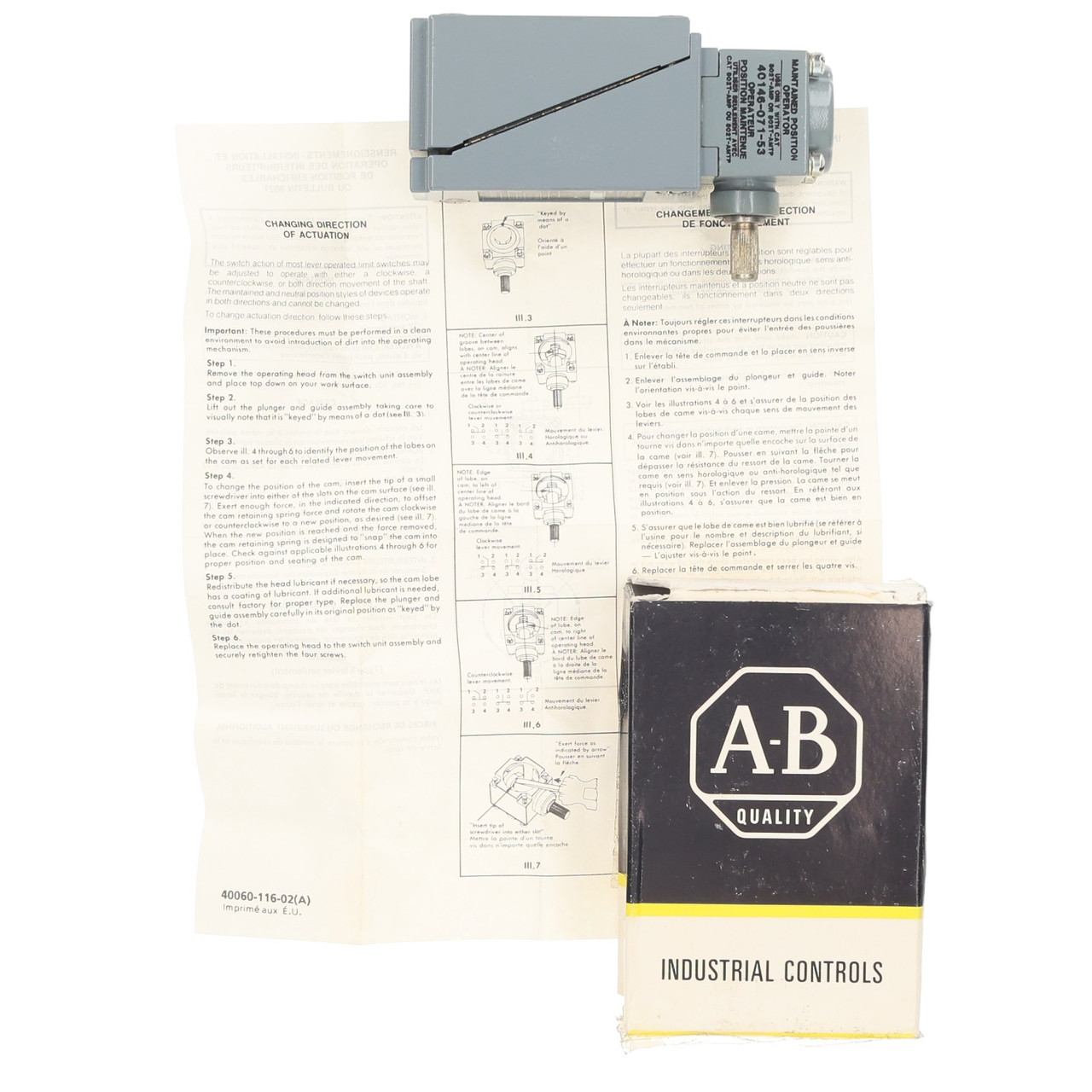 Allen Bradley 802T-AMP  Limit Switch Oil-Tight NEMA 4/13 A600 P300 Plug-In - New