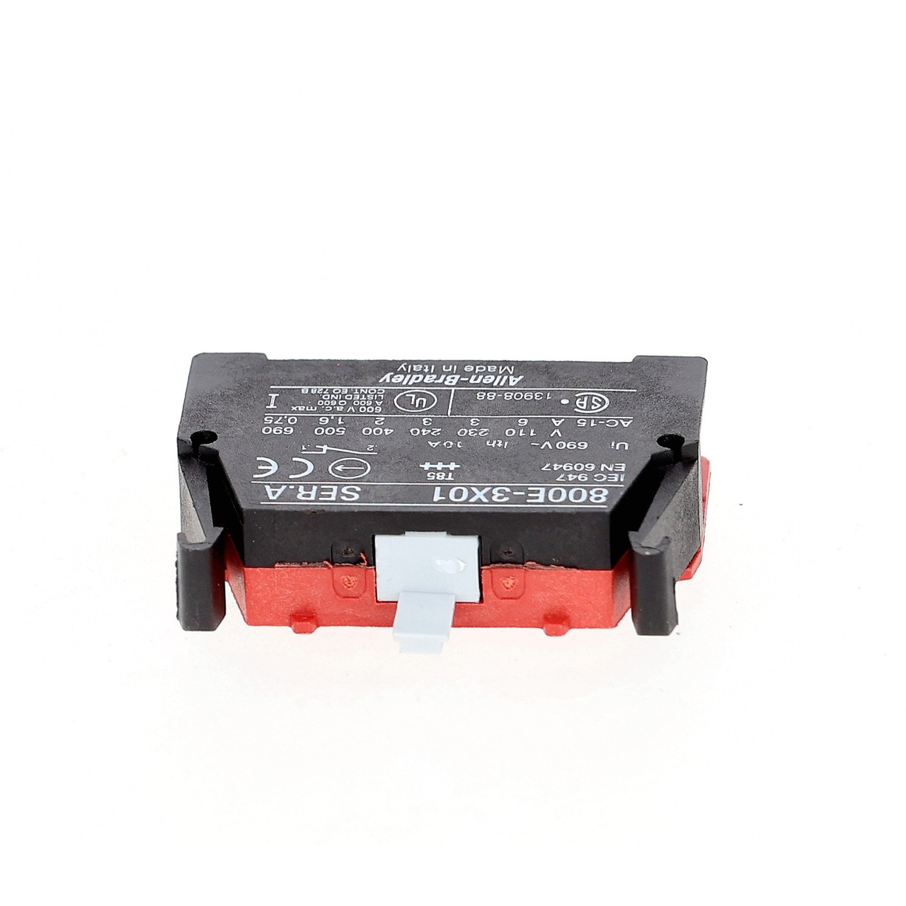 Allen Bradley 800E-3DL3X01 3 Position Selector Switch 22mm Panel Mount