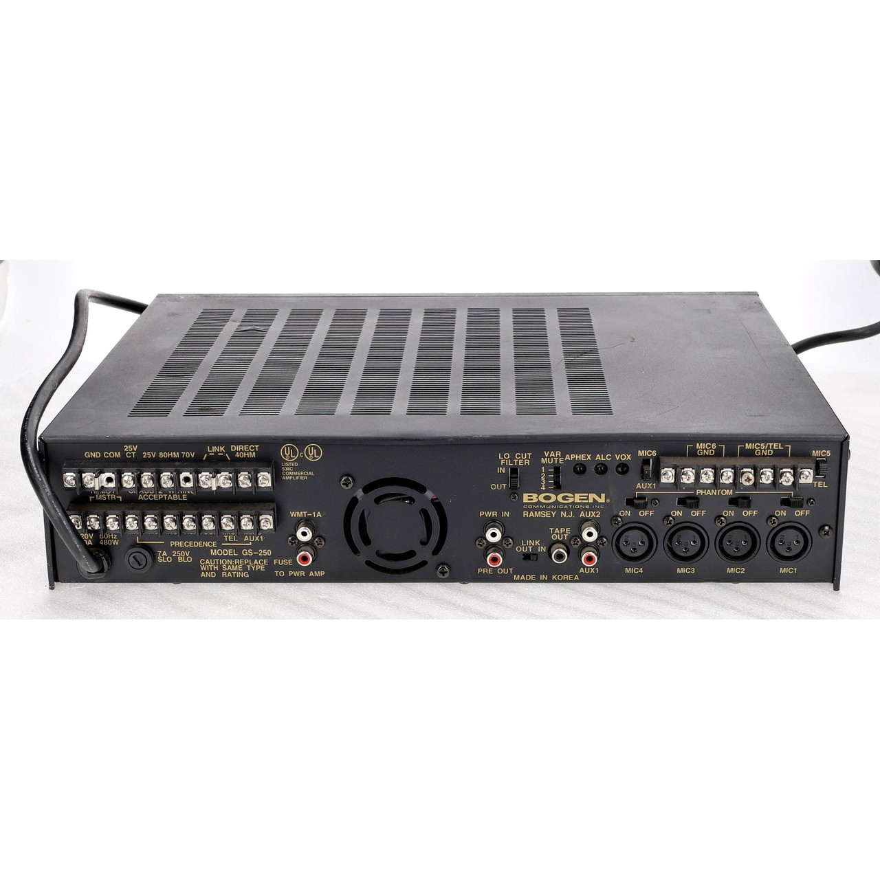 Bogen GS-250 250 Watt Gold Seal Mixer Amplifier Public Address System