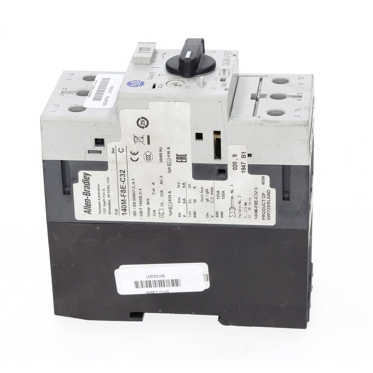 Allen Bradley 140M-F8E-C32 Motor Protection Circuit Breaker 23 32A - New