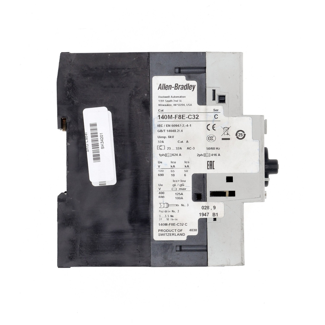 Allen Bradley 140M-F8E-C32 Motor Protection Circuit Breaker 23 32A - New