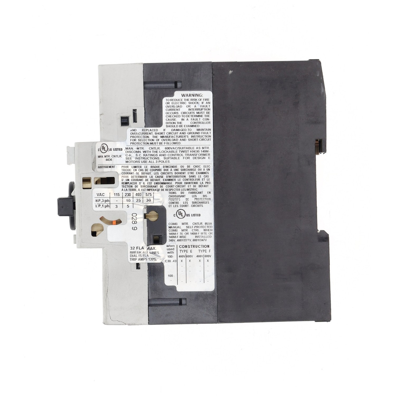 Allen Bradley 140M-F8E-C32 Motor Protection Circuit Breaker 23 32A - New