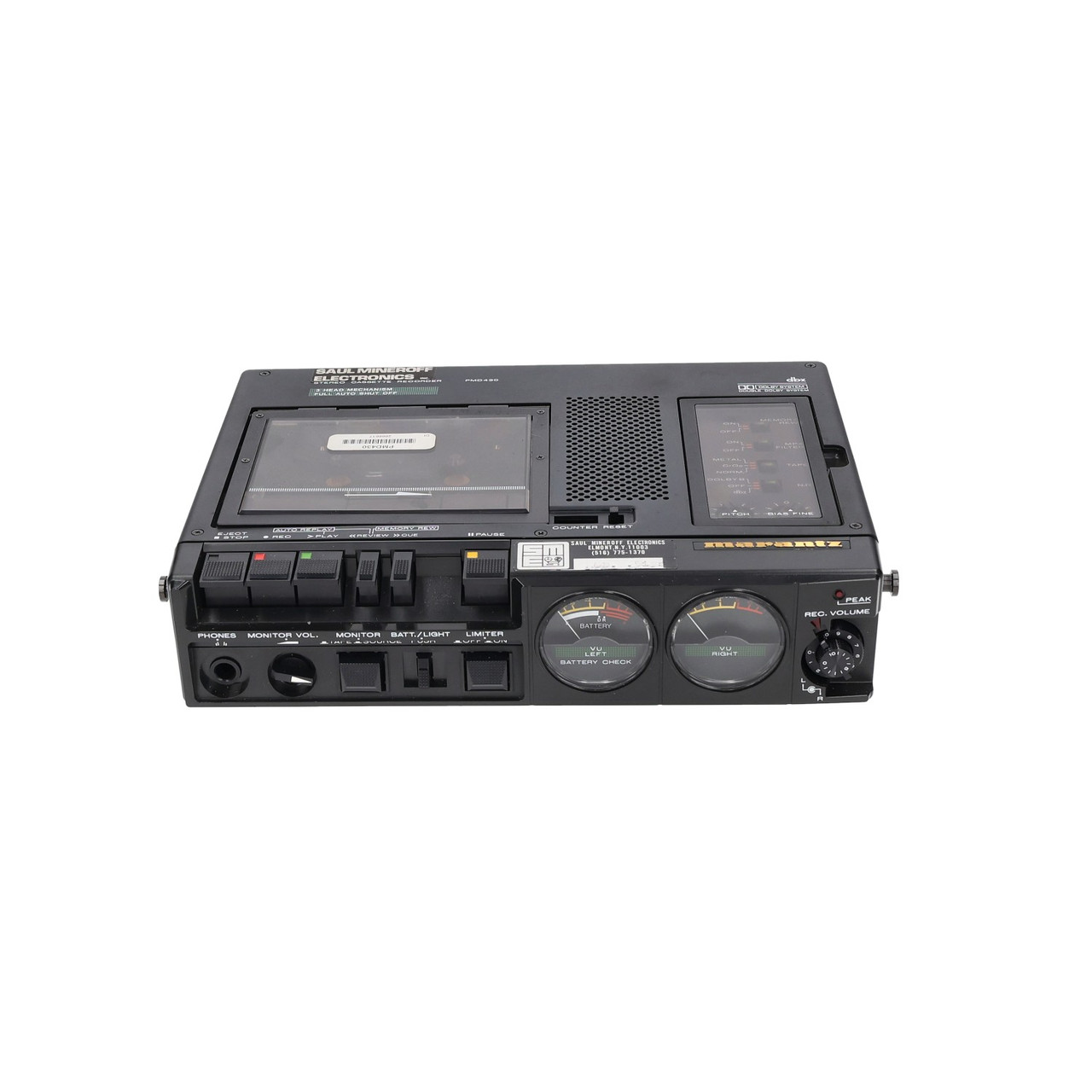 Marantz PMD430 Cassette Recorder 3 Head Portable Audio Deck with Pitch Control