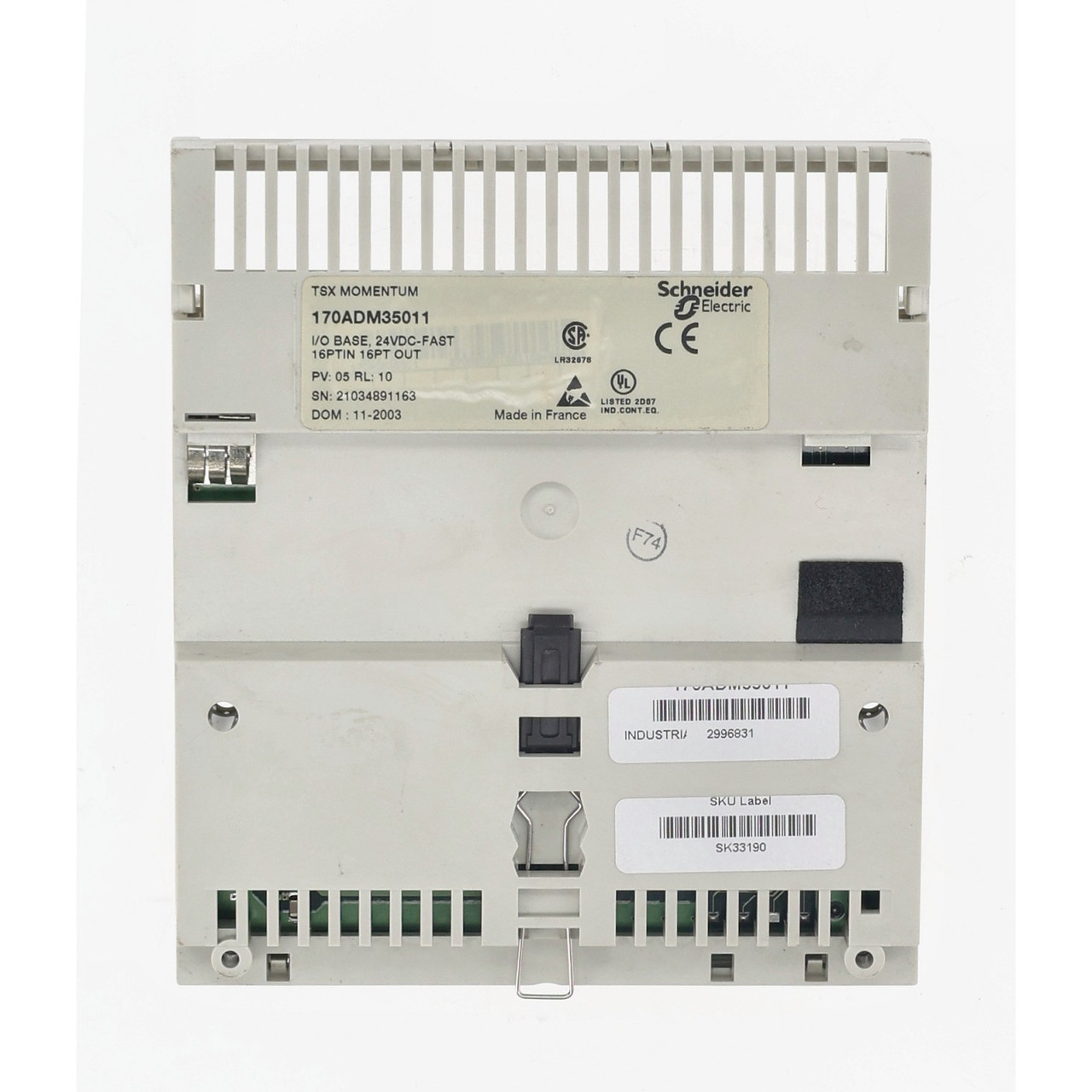 Schneider Electric 170ADM35011 Modicon Momentum I/O Module 24VDC 16DI/16DO