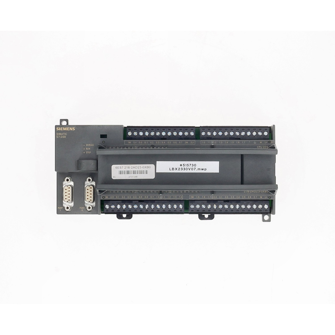 Siemens 6ES7 216-2AD23-0XB0 S7 200 CPU 226 PLC 24DI 16DO 24VDC DIN Mount