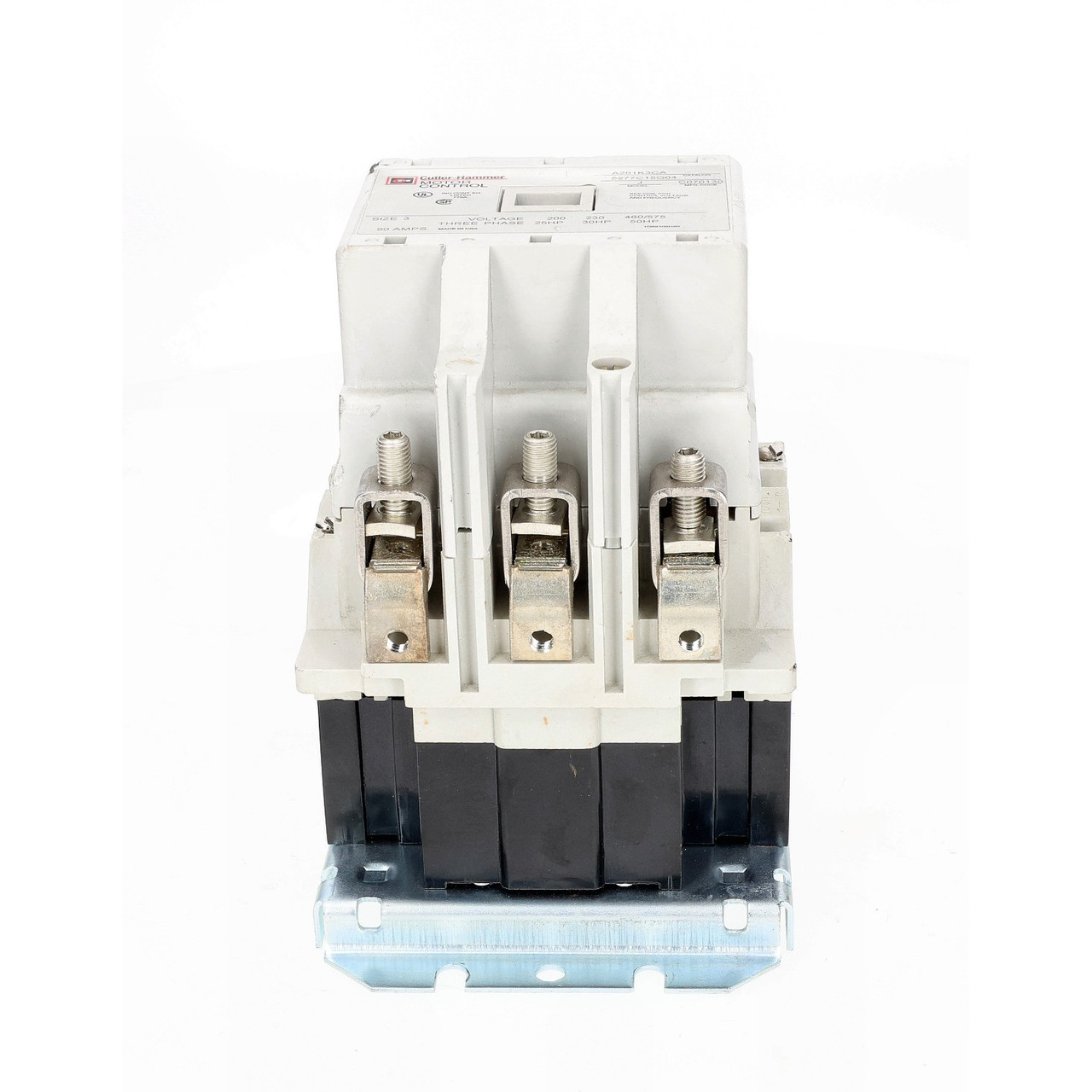 Cutler Hammer A201K3CA Contactor 90A 120V Coil 3 Phase NEMA Size 3 Motor Starter