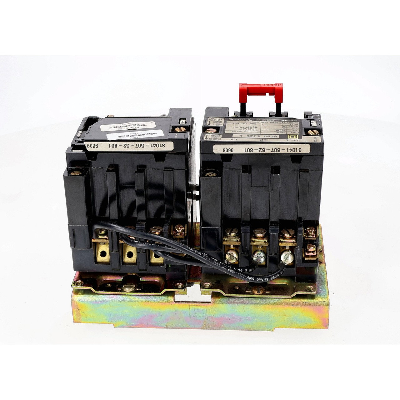 Square D 8736-SC08  Reversing Motor Starter NEMA Size 1 120V Coil 10HP 600V