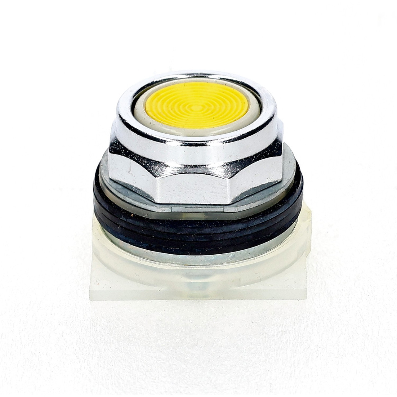 Square D 9001-KR1Y Push Button Yellow Flush 30mm Spring Return No Contacts