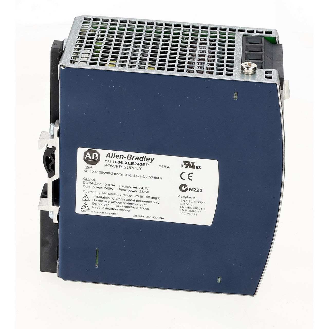 Allen Bradley 1606-XLE240EP Power Supply 24VDC 10A DIN Rail Mount