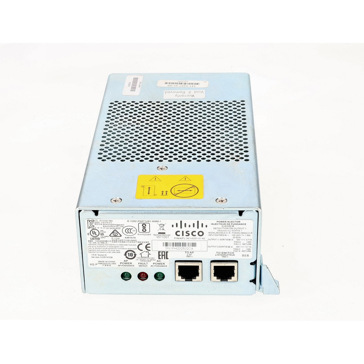 Cisco 341-0257-01 A0 Power Supply Module 400W AC to DC