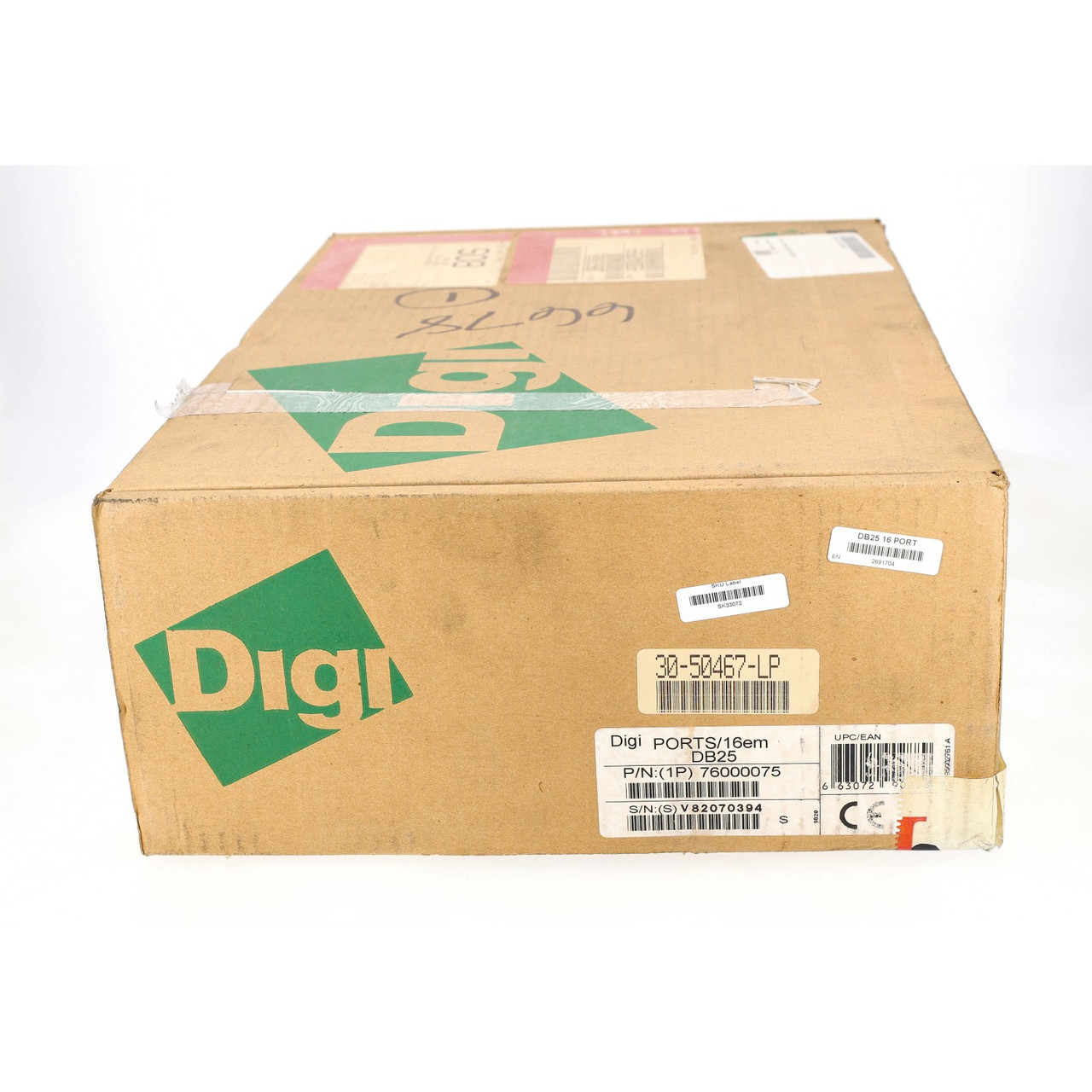 Digi DB25 16 PORT RS-232 Terminal Server Network Device  16-Port Serial Hub