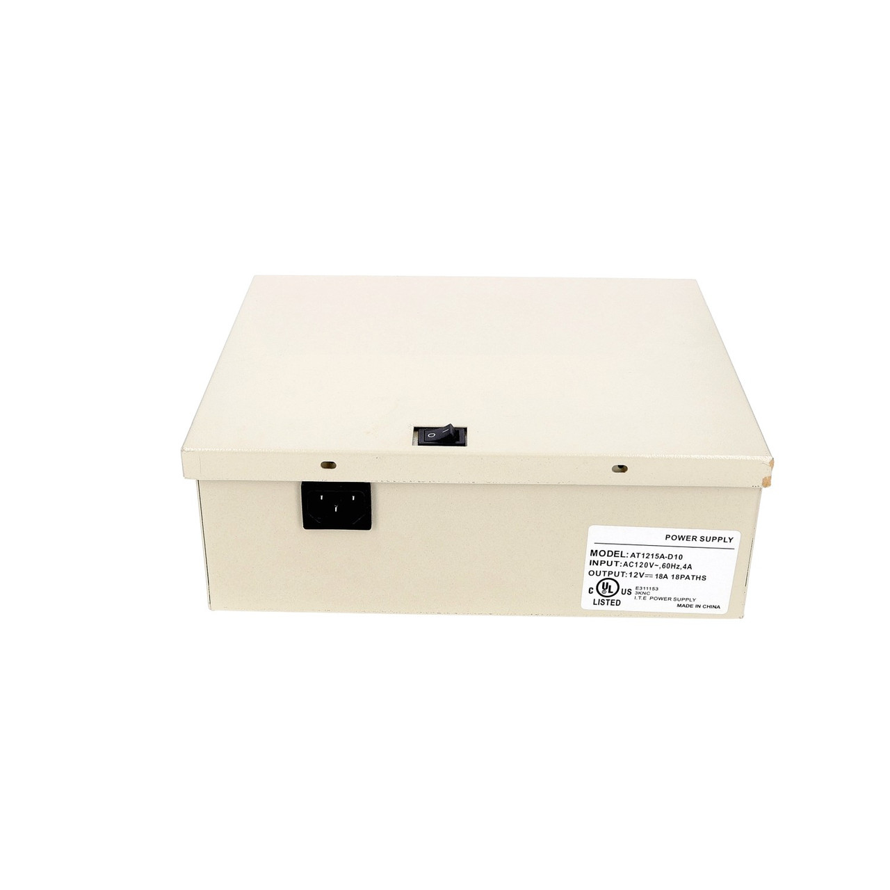 Lts AT1215A-D10 12V DC 9-Channel CCTV Power Supply Box