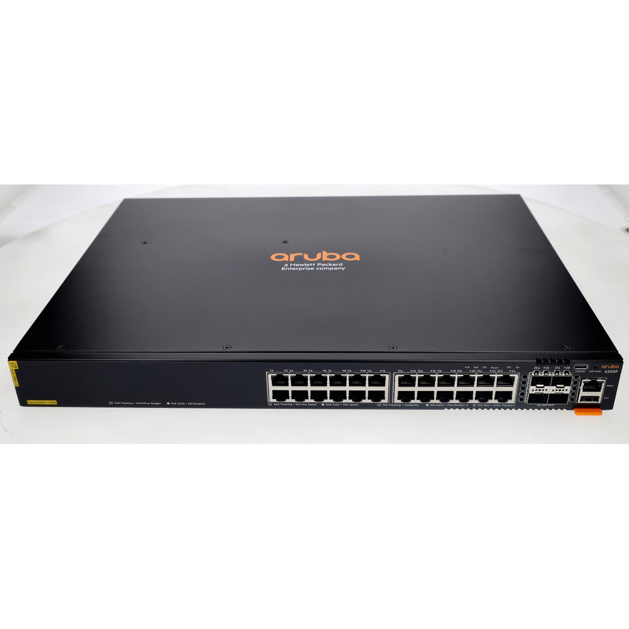 HPE Aruba JL725A CX 6200F 24-Port PoE+ 10G SFP+ Switch New Open Box HPE Aruba JL725A CX 6200F 24-Port PoE+ 10G SFP+ Switch New Open Box