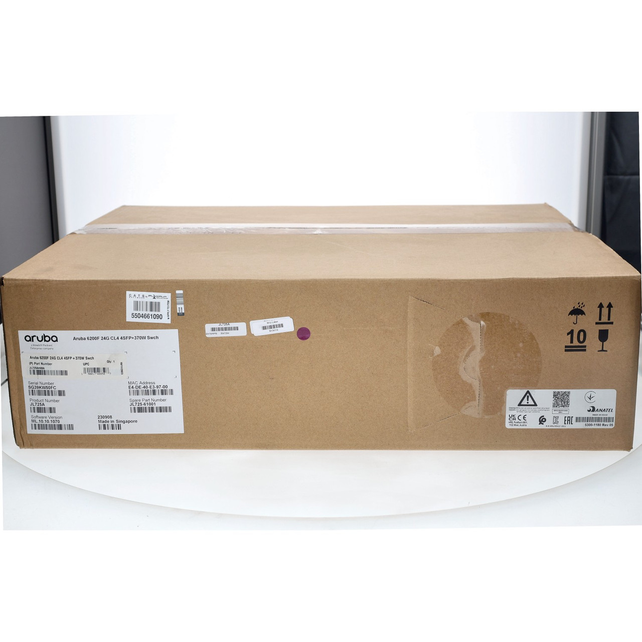 HPE Aruba JL725A CX 6200F 24-Port PoE+ 10G SFP+ Switch New Open Box HPE Aruba JL725A CX 6200F 24-Port PoE+ 10G SFP+ Switch New Open Box