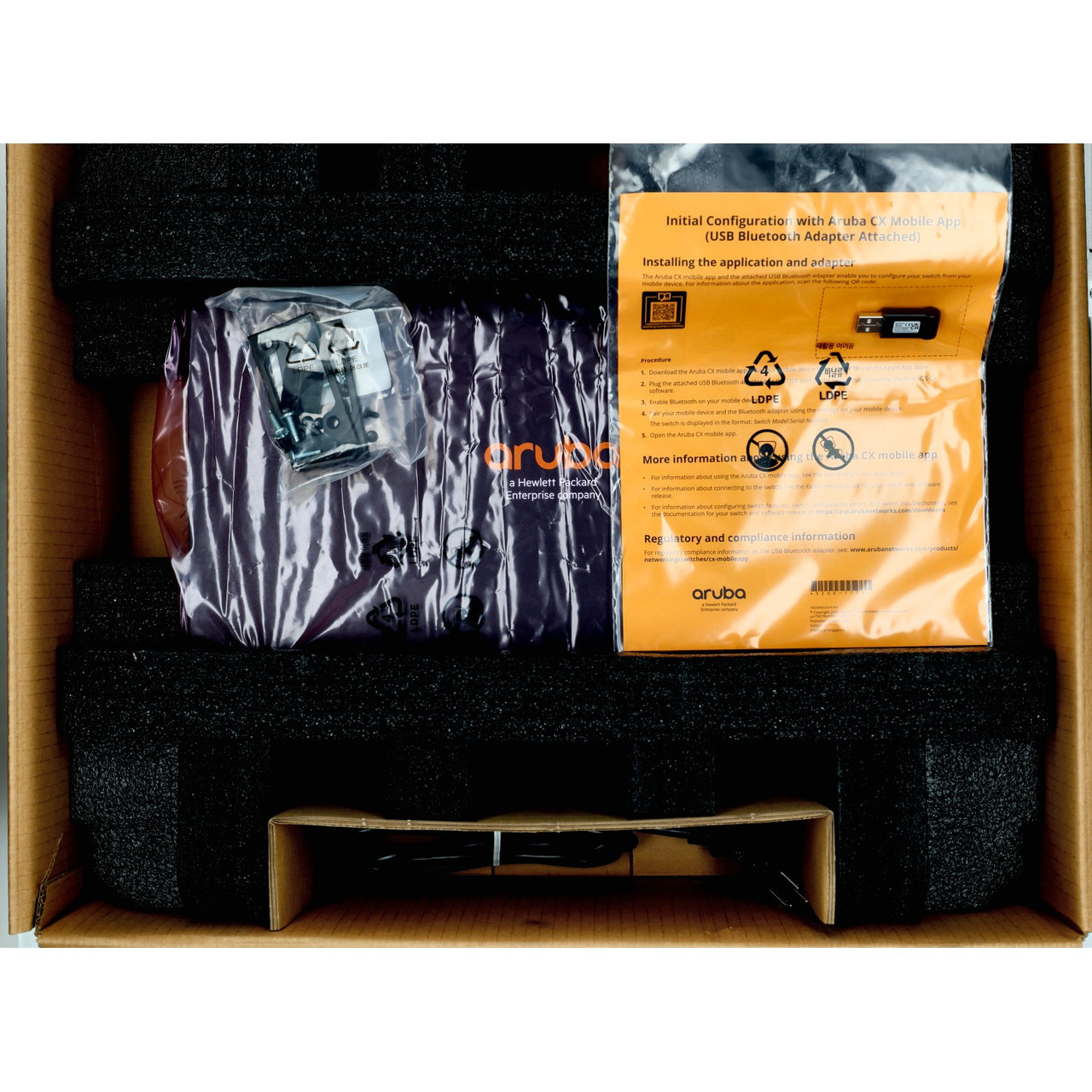 HPE Aruba JL725A CX 6200F 24-Port PoE+ 10G SFP+ Switch New Open Box HPE Aruba JL725A CX 6200F 24-Port PoE+ 10G SFP+ Switch New Open Box