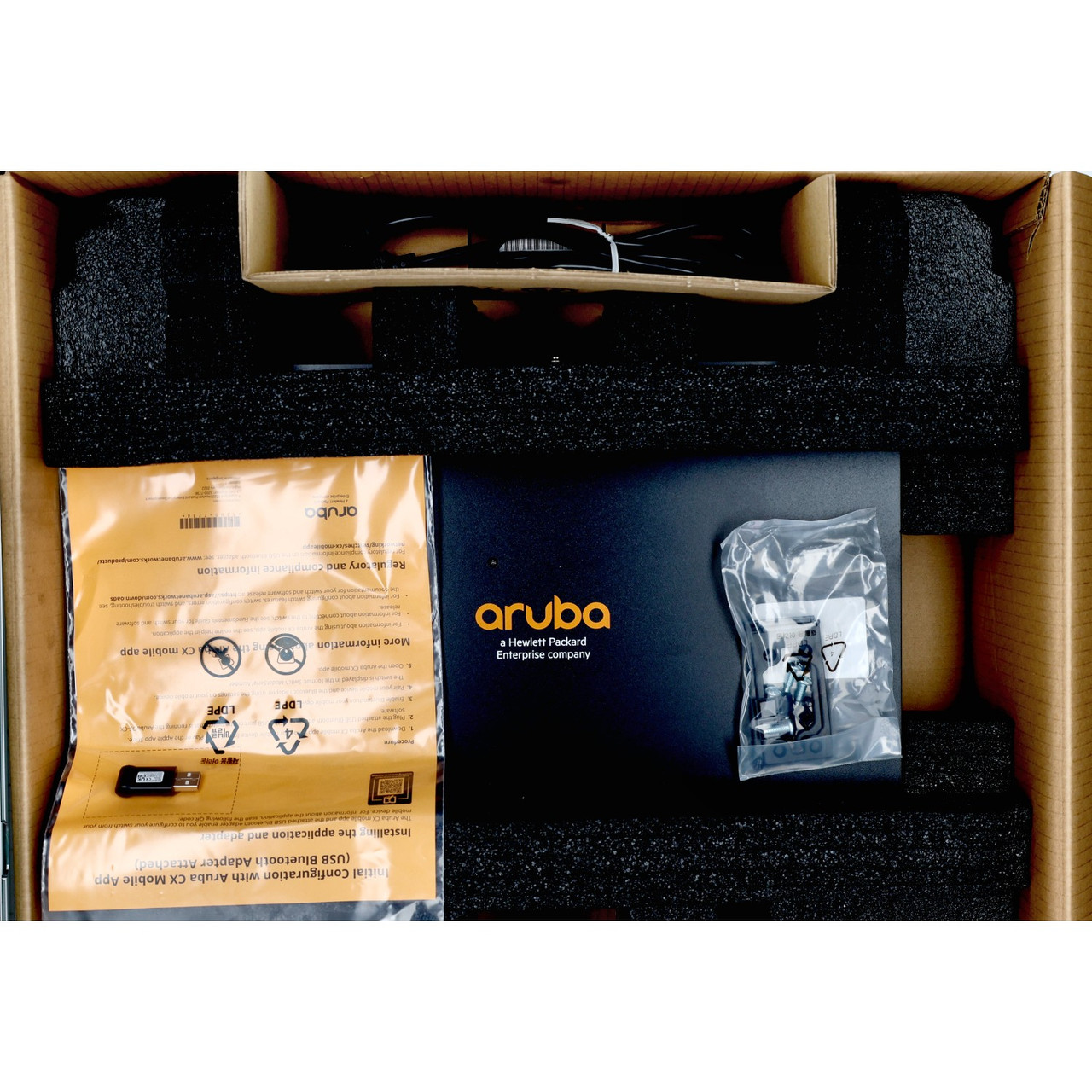 HPE Aruba JL725A CX 6200F 24-Port PoE+ 10G SFP+ Switch New Open Box HPE Aruba JL725A CX 6200F 24-Port PoE+ 10G SFP+ Switch New Open Box