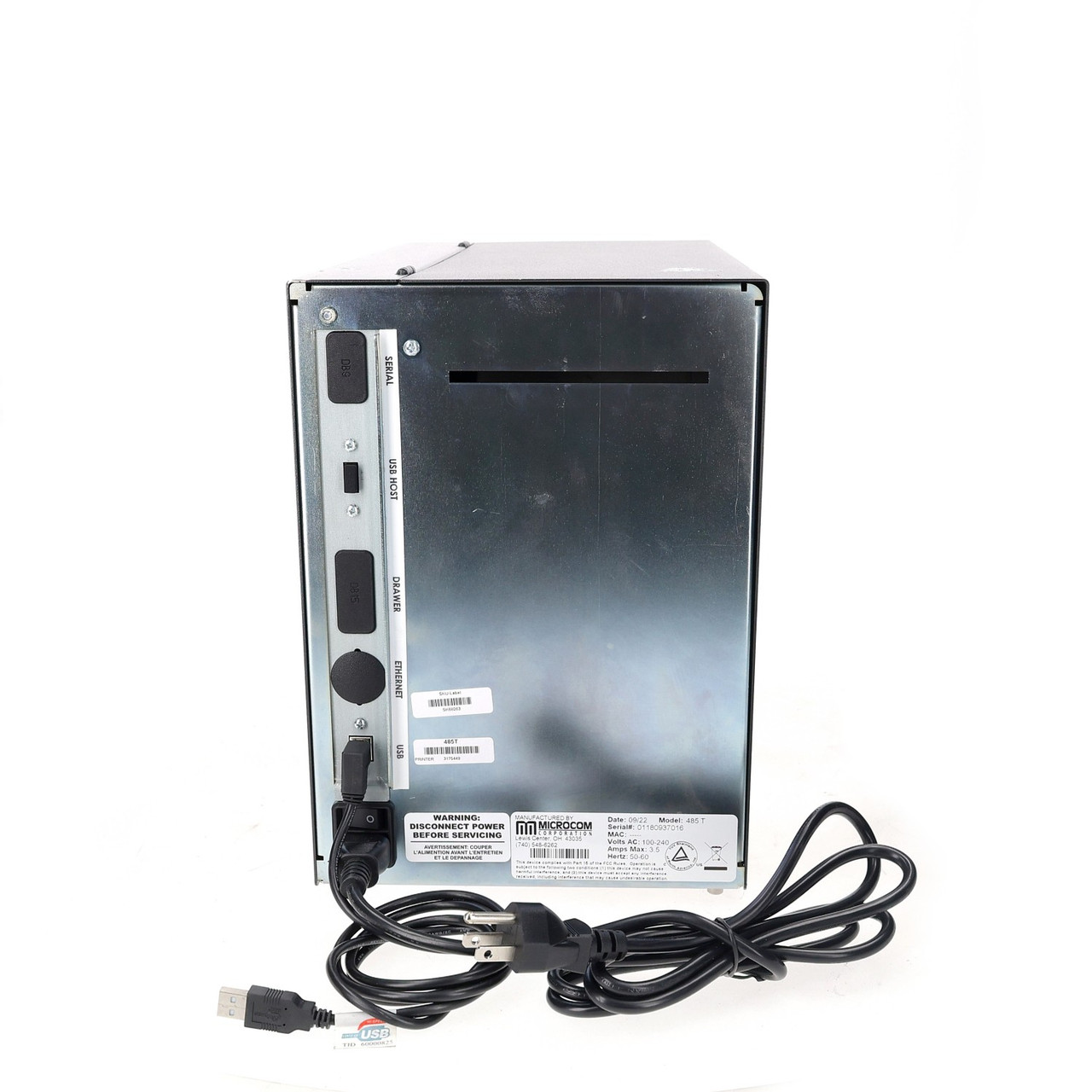 Microcom 485T Thermal Ticket and Label Printer 300 DPI USB - New