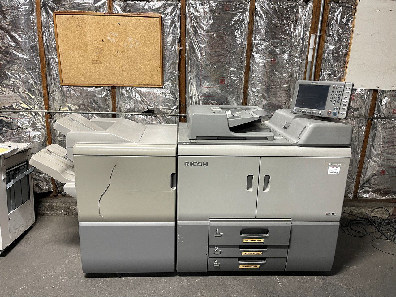 Ricoh Pro 8100s B&W Production Copier and Printer