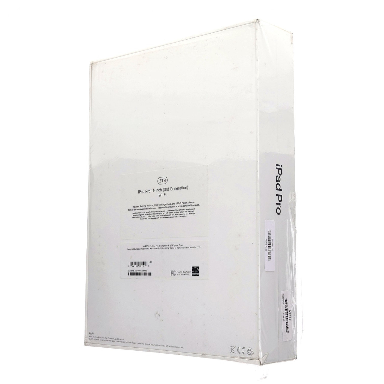 Apple iPad Pro 11" 3rd Gen 2021 A2377 Wi-Fi Only 2TB Space Gray New Sealed