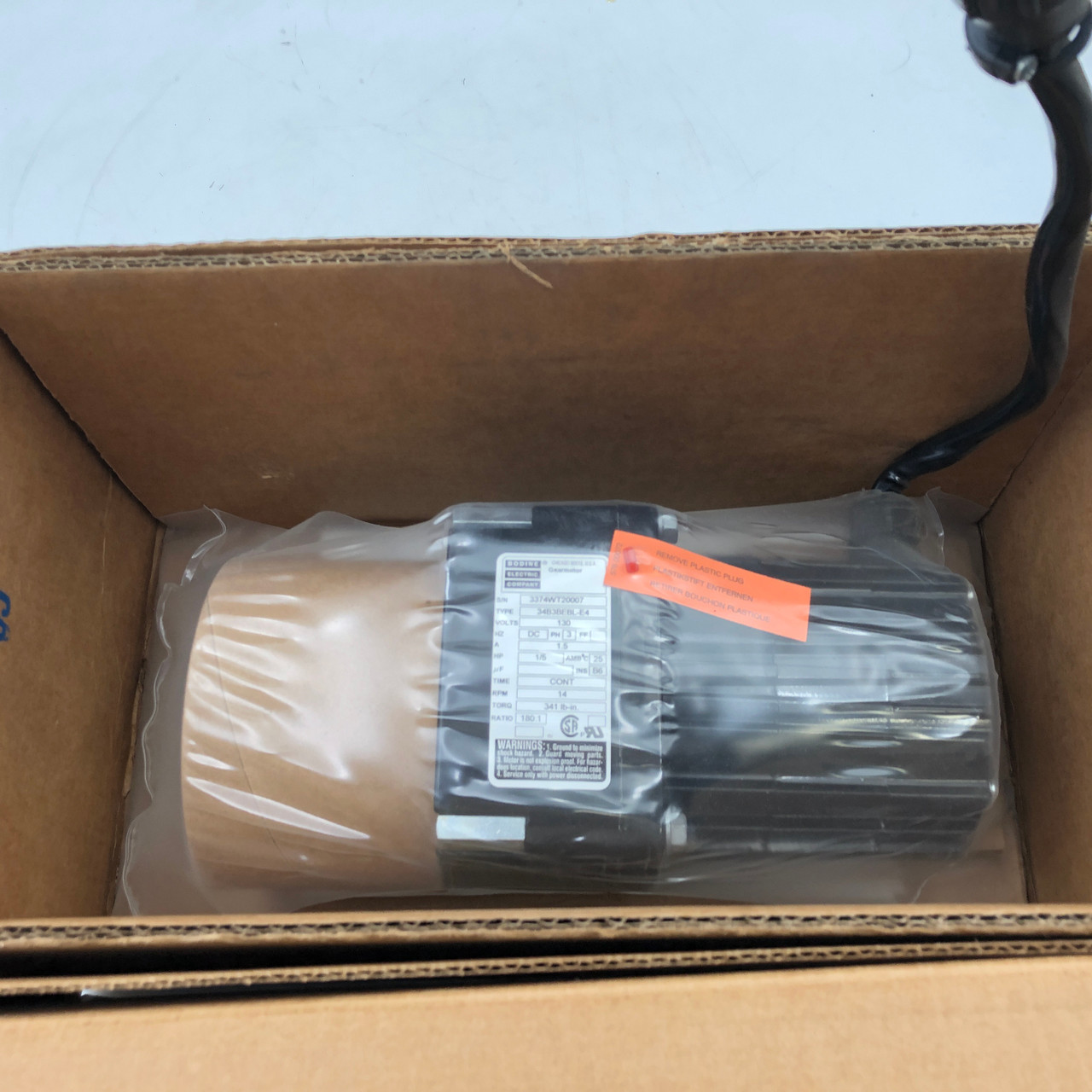 BODINE 3574 Brushless DC Gearmotor 1/5Hp 24Vdc 9.6Amp 14Rpm 34B3BEBL-E4 NEW