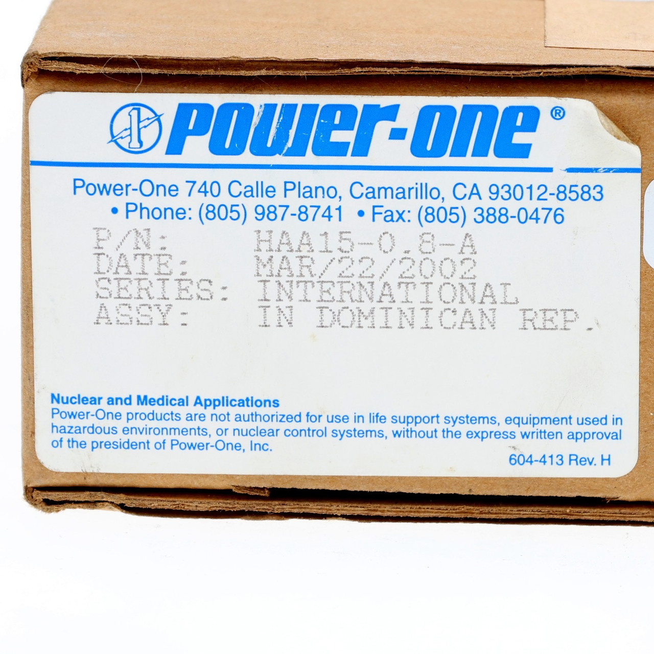 Power-One HAA15-0.8-A DC Power Supply 12V 1A 15V 0.8A New
