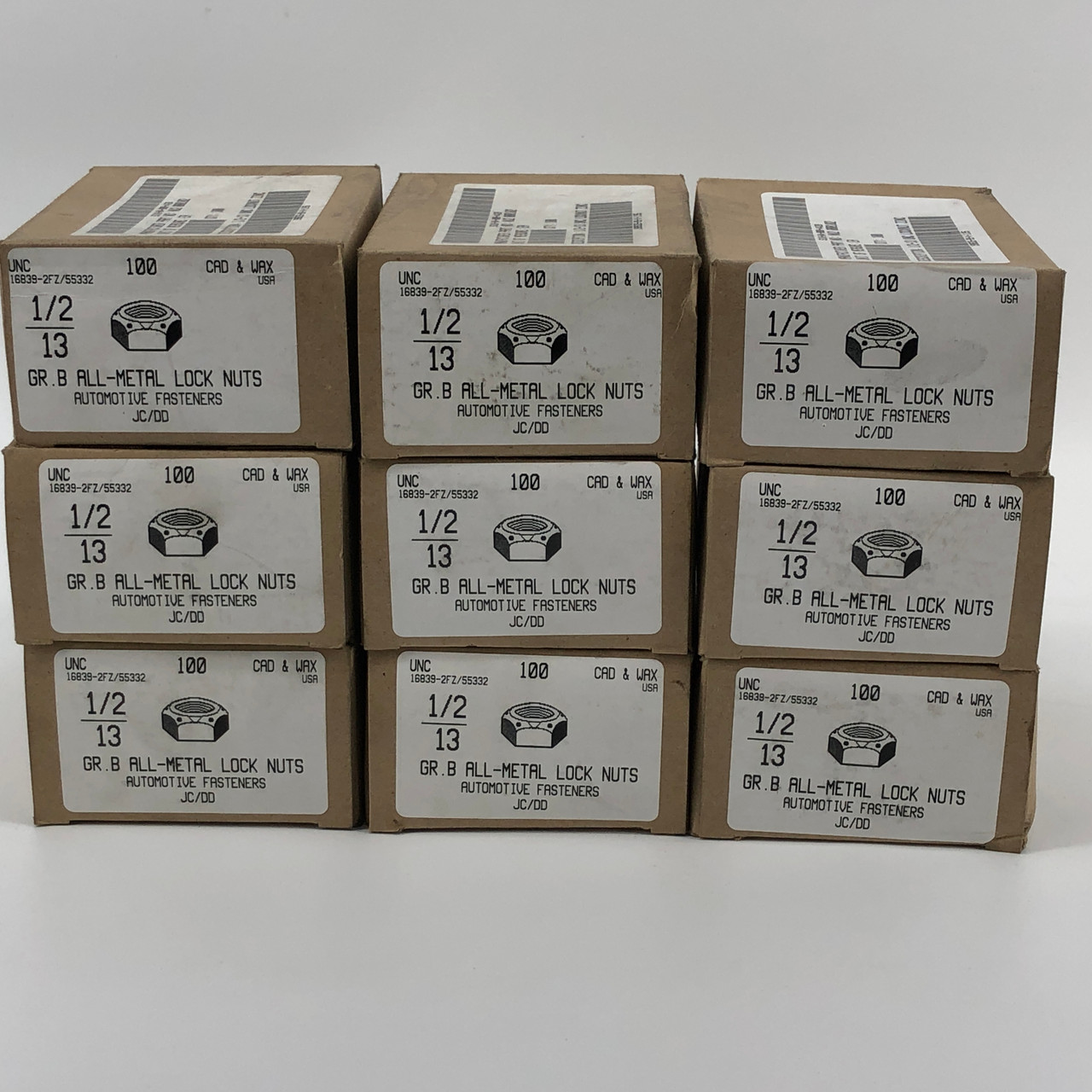 LOT OF 900-UNC LOCK NUTS 1/2 NEW OPEN BOX