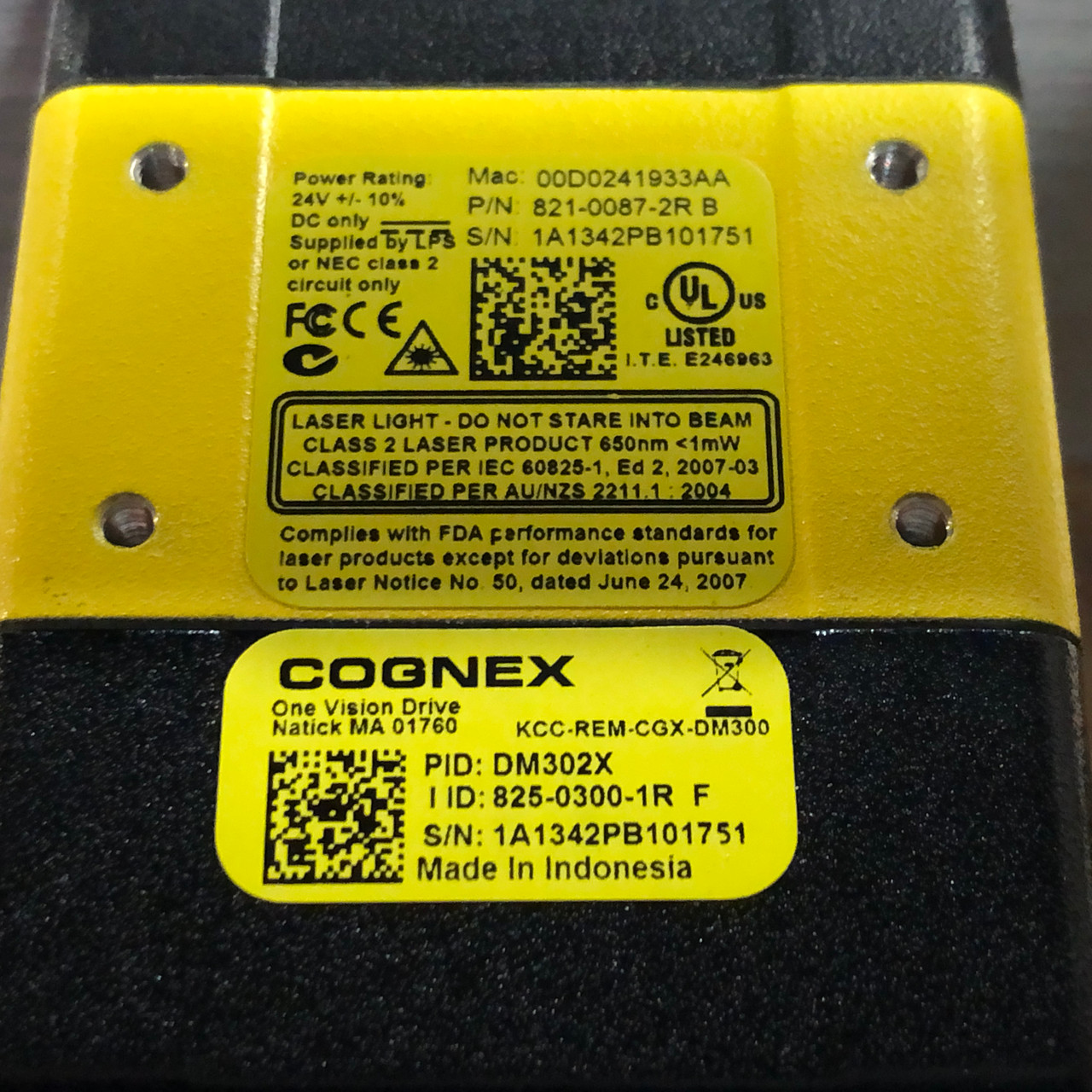 Cognex Scanner DMA-FOVE-15 FOV Expander w/ DM302X Barcode Reader NEW