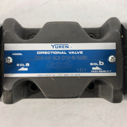 YUKEN DSG-03-3C3-D12-N-5090 HYDRAULIC DIRECTIONAL VALVE - NEW