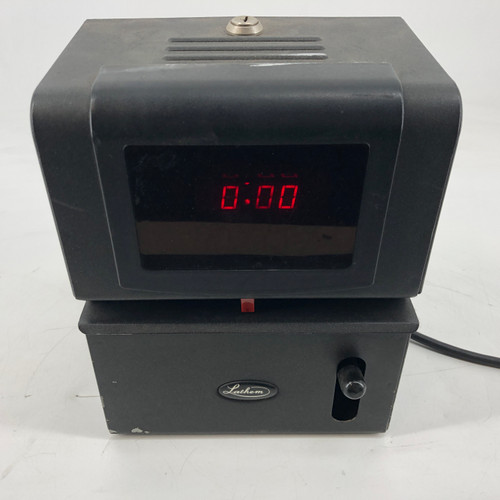 Lathem DD 2126 Digital Time Punch Clock Recorder NO KEY READ DESCRIPTION