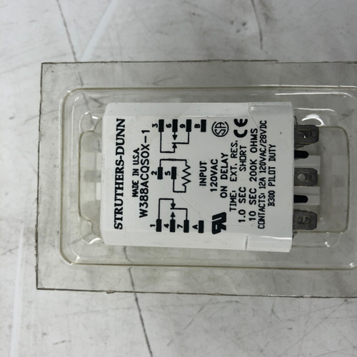 Struthers-Dunn W388ACQSOX-1 120VAC Time Delay Relay - NEW
