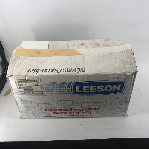 LEESON 1/2Hp Electric Motor A6K8FR1A (840 RPM,SINGLE PHASE,FRAME J56H) NEW