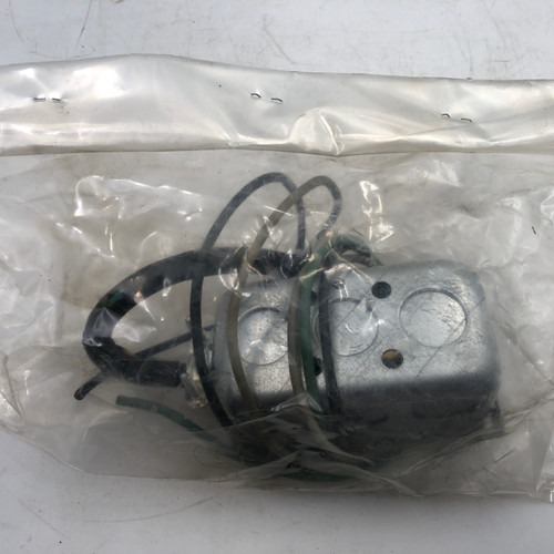 ELECTROCOM METAL 2 GROUNDED OUTLET POWER ASSEMBLY W/ WIRES 5410 - NEW
