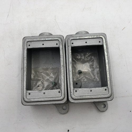 O-Z/GEDNEY FS150 Device Box Type FS Heavy Duty Shallow 1 Outlet 1 Gang NEW